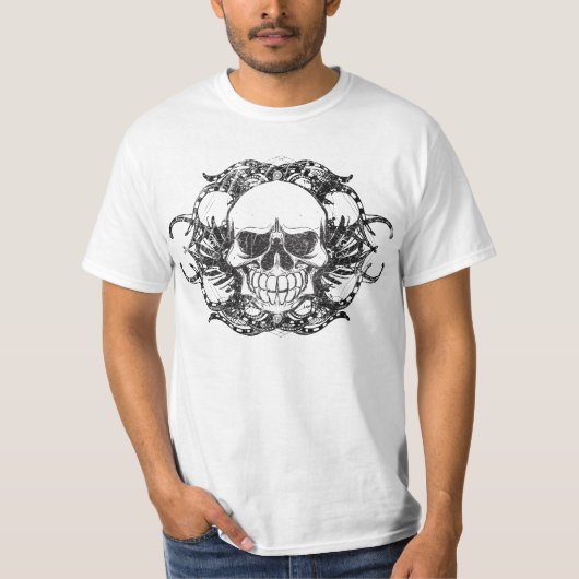 Tribal Urban skull T-shirt (Voorkant)