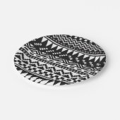 Tribal van de zwarte en Witte Aztec Papieren Bordje (Gekanteld)