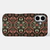 Tribal Vibes – Aardse geometrische Azteekse patroo Case-Mate iPhone Case (Achterkant (horizontaal))