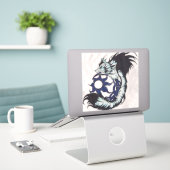 Tribal Viking Wolf Laptop Decal Sticker (Laptop op bureau)