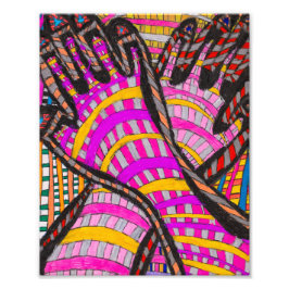 Tribal vingerafdrukken afdrukken afdrukken afdrukk foto afdruk