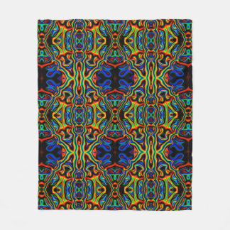 Tribal Vision Psychedelic Pattern Fleece Blanket