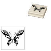 Tribal Vlinder Rubberstempel (Gestempeld)