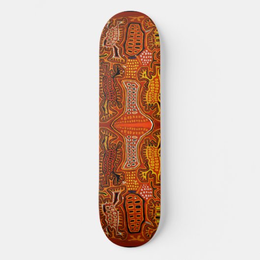 Tribal VooDou spirits Skateboard (Voorkant)