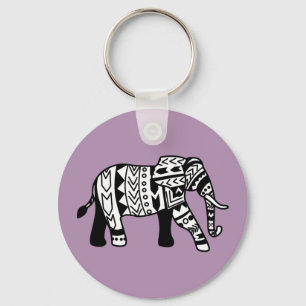 Tribal Walking Elephant Sleutelhanger