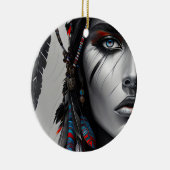 Tribal Warrior Keramisch Ornament (Rechts)