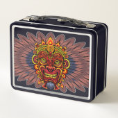 Tribal Warrior King ritueel masker (Achterkant)