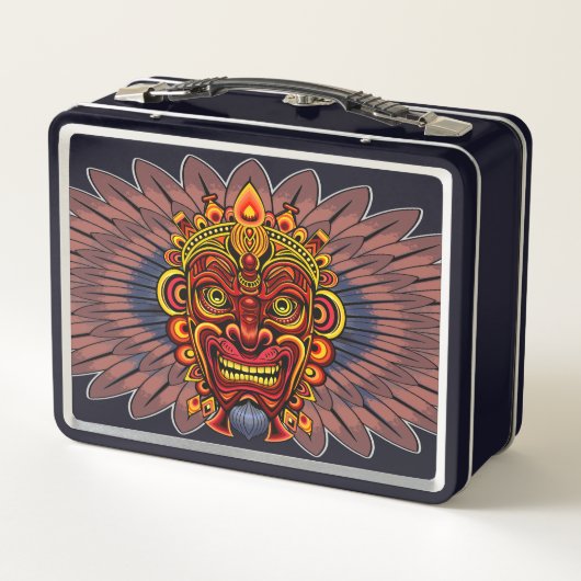 Tribal Warrior King ritueel masker (Achterkant)