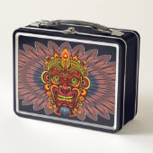 Tribal Warrior King ritueel masker (Voorkant)