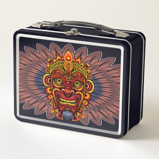 Tribal Warrior King ritueel masker (Voorkant)