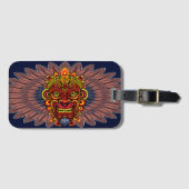 Tribal Warrior King ritueel masker Bagagelabel (Voorkant (horizontaal))