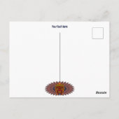 Tribal Warrior King ritueel masker Briefkaart (Achterkant)
