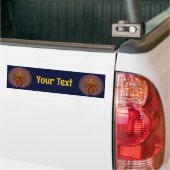 Tribal Warrior King ritueel masker Bumpersticker (Op Truck)