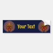 Tribal Warrior King ritueel masker Bumpersticker (Voorkant)