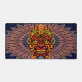 Tribal Warrior King ritueel masker Bureaumat (Voorkant)