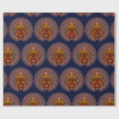 Tribal Warrior King ritueel masker Cadeaupapier (Vlak)