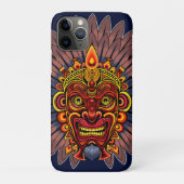 Tribal Warrior King ritueel masker Case-Mate iPhone Case (Achterkant)