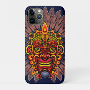 Tribal Warrior King ritueel masker Case-Mate iPhone Case