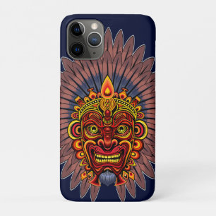 Tribal Warrior King ritueel masker Case-Mate iPhone Case
