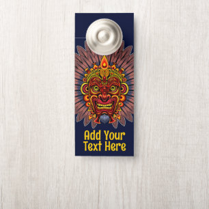 Tribal Warrior King ritueel masker Deurhanger