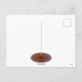 Tribal Warrior King ritueel masker Feestdagenkaart (Achterkant)