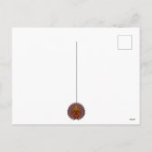 Tribal Warrior King ritueel masker Feestdagenkaart (Achterkant)