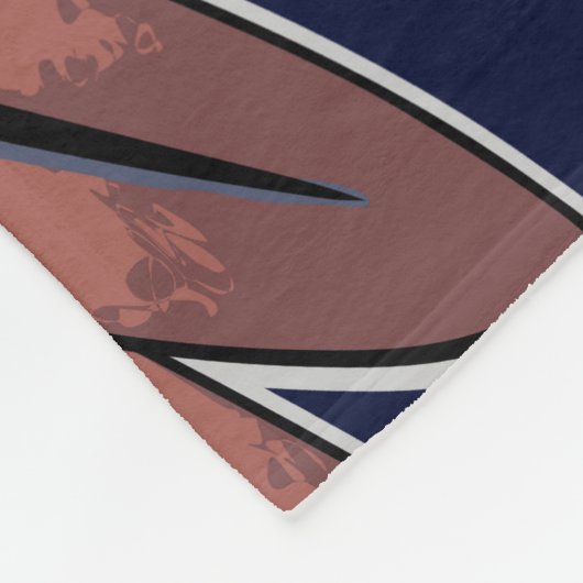 Tribal Warrior King ritueel masker Fleece Deken (Hoek)