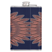 Tribal Warrior King ritueel masker Heupfles (Achterkant)