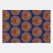 Tribal Warrior King ritueel masker Inpakpapier Vel (Voorkant 2)