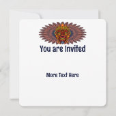 Tribal Warrior King ritueel masker Kaart (Achterkant)