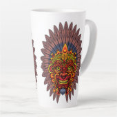 Tribal Warrior King ritueel masker Latte Mok (Rechterhoek)