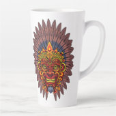 Tribal Warrior King ritueel masker Latte Mok (Rechts)