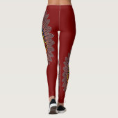 Tribal Warrior King ritueel masker Leggings (Achterkant)