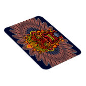 Tribal Warrior King ritueel masker Magneet (Rechterzijde)