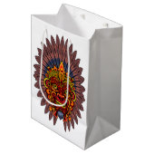 Tribal Warrior King ritueel masker Medium Cadeauzakje (Voorkant Gekanteld)