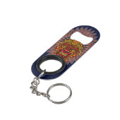 Tribal Warrior King ritueel masker Mini Flessenopener (Achterkant Gekanteld)