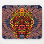 Tribal Warrior King ritueel masker Muismat (Voorkant)