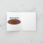 Tribal Warrior King ritueel masker Notitiekaartje (Binnen)