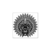 Tribal Warrior King ritueel masker Rubberstempel (Afrduk)