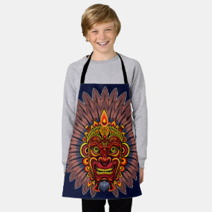 Tribal Warrior King ritueel masker Schort