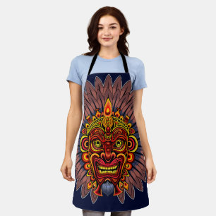 Tribal Warrior King ritueel masker Schort