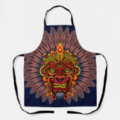 Tribal Warrior King ritueel masker Schort (Voorkant)