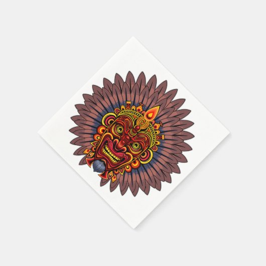 Tribal Warrior King ritueel masker Servet (Hoek)