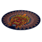 Tribal Warrior King ritueel masker Snijplank (Hoek)