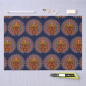 Tribal Warrior King ritueel masker Tissuepapier (Craft)