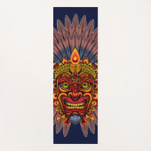 Tribal Warrior King ritueel masker Yogamat (Voorkant)