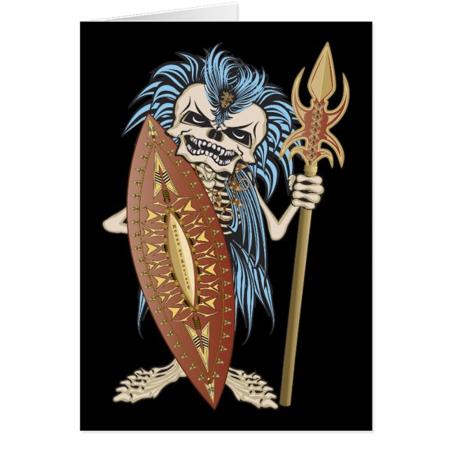 Tribal Warrior Skull (Voorkant)