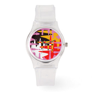 Tribal Watch Moderne 4 Naties Art Wrist Watch Horloge