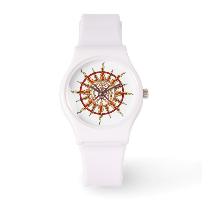 Tribal Watch Spiritueel Native Art Wrist Watch Horloge (Voorkant)