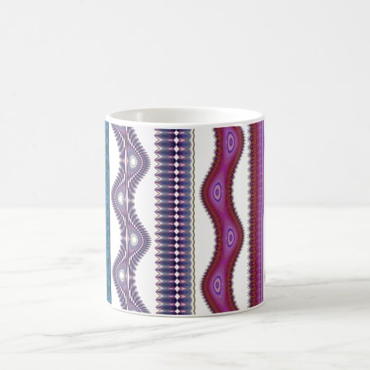 Tribal Wave Pattern Coffee Mug Koffiemok (Center)